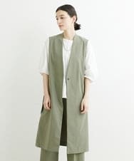 PHJHT01390 GEORGES RECH(小さいサイズ)(メゾン ドゥ サンク) [セットアップ対応]スマッシュリネンサイドスリットジレ ベージュ