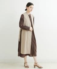 PHJHT01390 GEORGES RECH(小さいサイズ)(メゾン ドゥ サンク) [セットアップ対応]スマッシュリネンサイドスリットジレ ベージュ