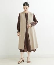 PHJHT01390 GEORGES RECH(小さいサイズ)(メゾン ドゥ サンク) [セットアップ対応]スマッシュリネンサイドスリットジレ ベージュ