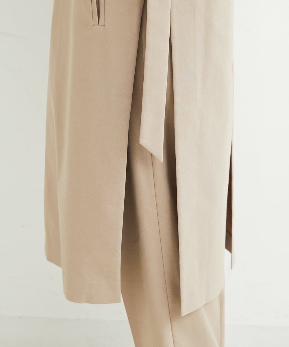 PHJHT01390 GEORGES RECH(小さいサイズ)(メゾン ドゥ サンク) [セットアップ対応]スマッシュリネンサイドスリットジレ ベージュ