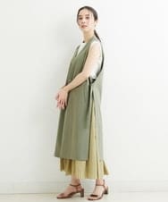 PHJHT01390 GEORGES RECH(小さいサイズ)(メゾン ドゥ サンク) [セットアップ対応]スマッシュリネンサイドスリットジレ ベージュ
