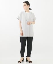 PHJHW30330 GEORGES RECH(小さいサイズ)(メゾン ドゥ サンク) ヴィンテージツイルジレジャケット ライトグレー