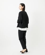 PHJJB20330 GEORGES RECH(小さいサイズ)(メゾン ドゥ サンク) [接触冷感/吸水速乾]ドルマンスリーブノーカラージャケット ブラック