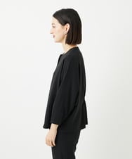 PHJJB20330 GEORGES RECH(小さいサイズ)(メゾン ドゥ サンク) [接触冷感/吸水速乾]ドルマンスリーブノーカラージャケット ブラック