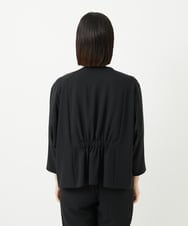 PHJJB20330 GEORGES RECH(小さいサイズ)(メゾン ドゥ サンク) [接触冷感/吸水速乾]ドルマンスリーブノーカラージャケット ブラック