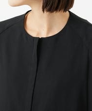 PHJJB20330 GEORGES RECH(小さいサイズ)(メゾン ドゥ サンク) [接触冷感/吸水速乾]ドルマンスリーブノーカラージャケット ブラック
