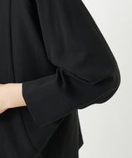 PHJJB20330 GEORGES RECH(小さいサイズ)(メゾン ドゥ サンク) [接触冷感/吸水速乾]ドルマンスリーブノーカラージャケット ブラック