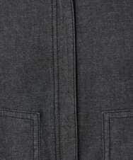 PHJJB40330 GEORGES RECH(小さいサイズ)(メゾン ドゥ サンク)  [セットアップ対応]ノーカラーブラックデニムブルゾン ブラック