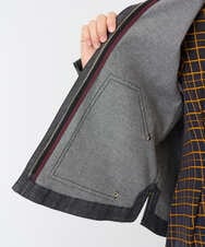 PHJJB40330 GEORGES RECH(小さいサイズ)(メゾン ドゥ サンク)  [セットアップ対応]ノーカラーブラックデニムブルゾン ブラック