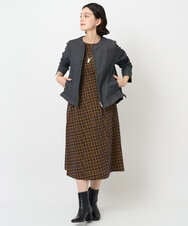 PHJJB40330 GEORGES RECH(小さいサイズ)(メゾン ドゥ サンク)  [セットアップ対応]ノーカラーブラックデニムブルゾン ブラック