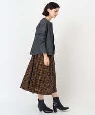 PHJJB40330 GEORGES RECH(小さいサイズ)(メゾン ドゥ サンク)  [セットアップ対応]ノーカラーブラックデニムブルゾン ブラック