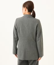 PHJJE18450 GEORGES RECH(小さいサイズ)(メゾン ドゥ サンク)  [セットアップ対応]ガングラブチェックダブルブレストジャケット ベージュ