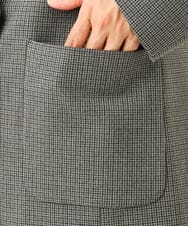 PHJJE18450 GEORGES RECH(小さいサイズ)(メゾン ドゥ サンク)  [セットアップ対応]ガングラブチェックダブルブレストジャケット ベージュ