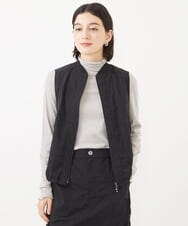 PHJJV01330 GEORGES RECH(小さいサイズ)(メゾン ドゥ サンク)  [セットアップ対応]シャンブレージップアップベスト ブラック