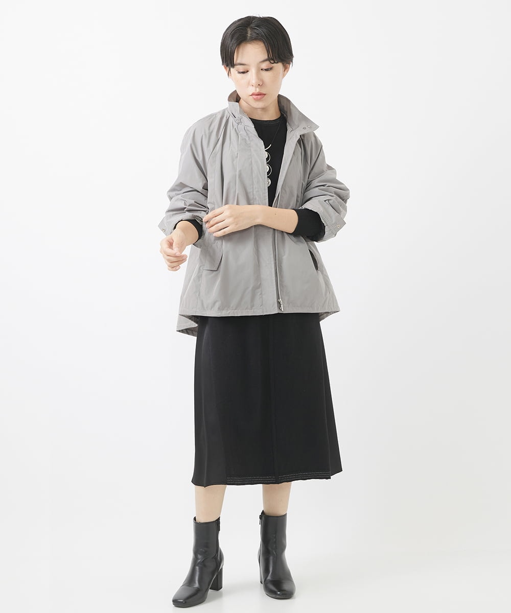 PHJJV24450 GEORGES RECH(小さいサイズ)(メゾン ドゥ サンク) シャイニータフタジャケット グリーン