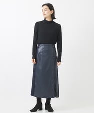 PHKAB13150 GEORGES RECH(小さいサイズ)(メゾン ドゥ サンク) カシミヤ混ボトルネックジャージーカットソー ライトグレー