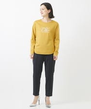 PHKAB25180 GEORGES RECH(小さいサイズ)(メゾン ドゥ サンク) ラメプリントラインストーンロゴカットソー ホワイト