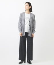 PHKAB25180 GEORGES RECH(小さいサイズ)(メゾン ドゥ サンク) ラメプリントラインストーンロゴカットソー ホワイト