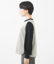 PHKAB28230 GEORGES RECH(小さいサイズ)(メゾン ドゥ サンク) ジャガードジャージープルオーバー ブラック系