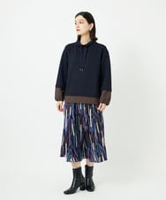 PHKAD01230 GEORGES RECH(小さいサイズ)(メゾン ドゥ サンク) ダンボールハイネックプルオーバー ネイビー