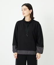 PHKAD01230 GEORGES RECH(小さいサイズ)(メゾン ドゥ サンク) ダンボールハイネックプルオーバー ブラック