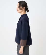 PHKAD01270 GEORGES RECH(小さいサイズ)(メゾン ドゥ サンク) ダンボールハイネックプルオーバー ネイビー