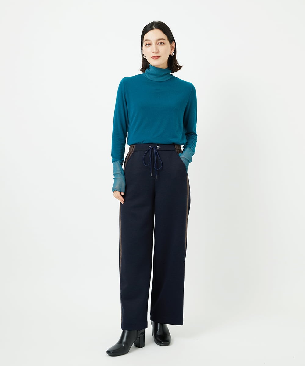 PHKAD12180 GEORGES RECH(小さいサイズ)(メゾン ドゥ サンク) カシミヤハイネックチュールカットソー グリーン