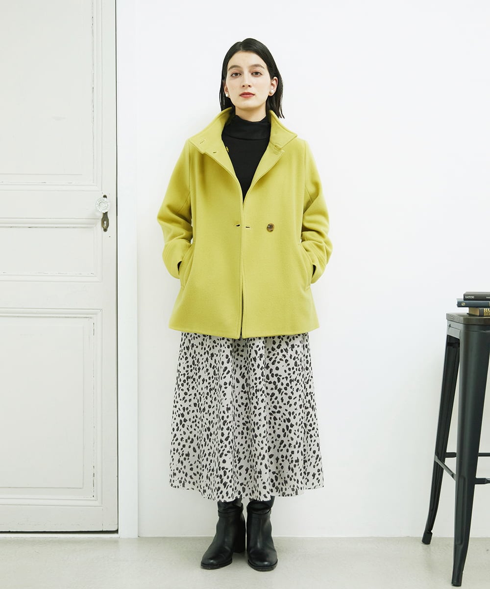 PHKAD12180 GEORGES RECH(小さいサイズ)(メゾン ドゥ サンク) カシミヤハイネックチュールカットソー グリーン