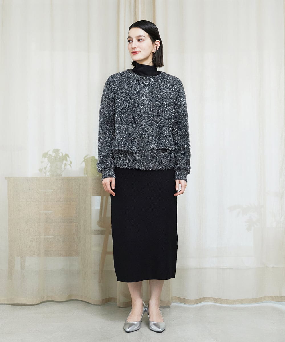 PHKAD12180 GEORGES RECH(小さいサイズ)(メゾン ドゥ サンク) カシミヤハイネックチュールカットソー グリーン