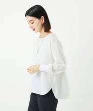 PHKAD17180 GEORGES RECH(小さいサイズ)(メゾン ドゥ サンク) ストレッチブラウソー ホワイト