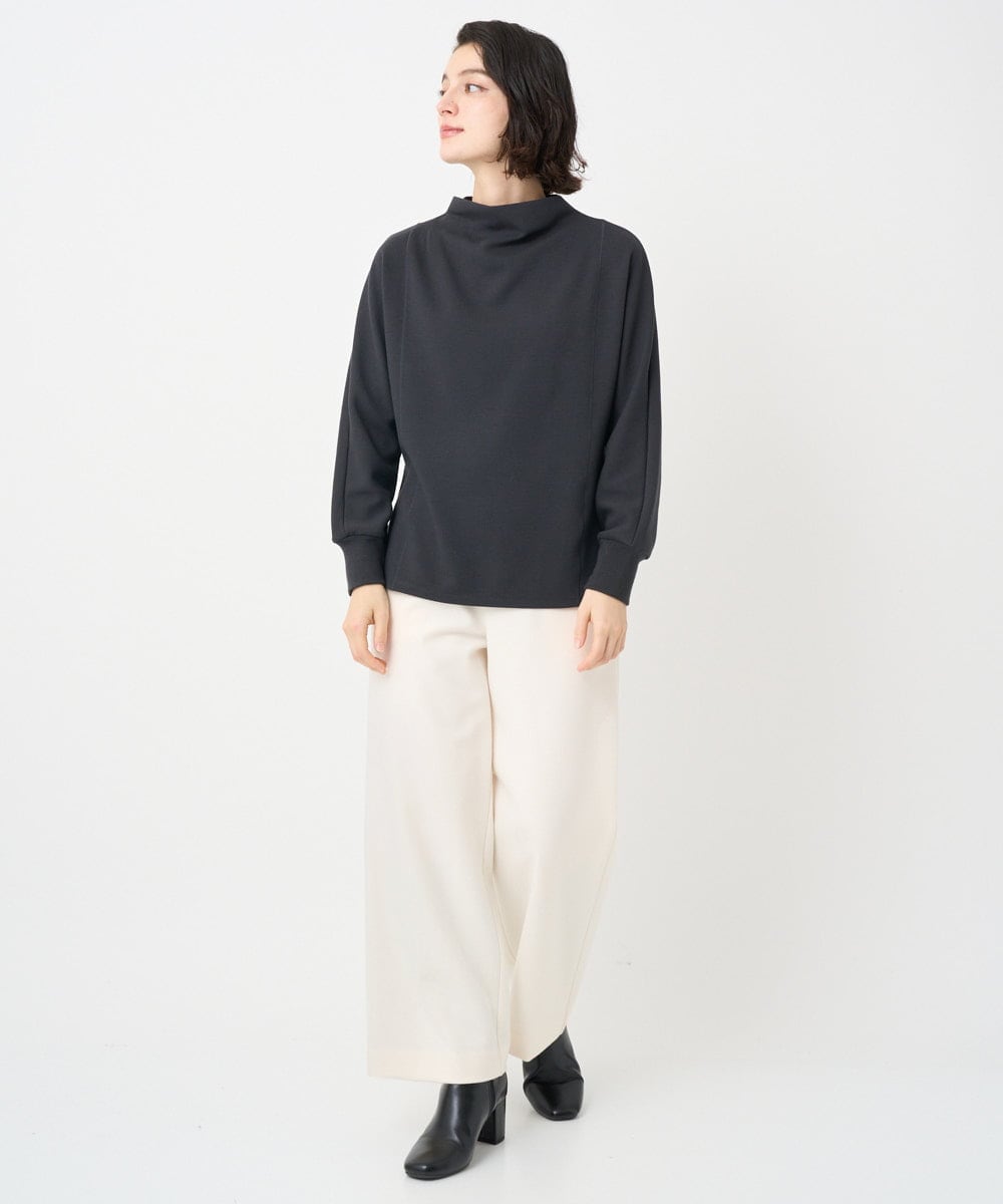 PHKAD30290 GEORGES RECH(小さいサイズ)(メゾン ドゥ サンク) [セットアップ対応]ボトルネックドルマンスリーブジャージーカットソー ダークグレー