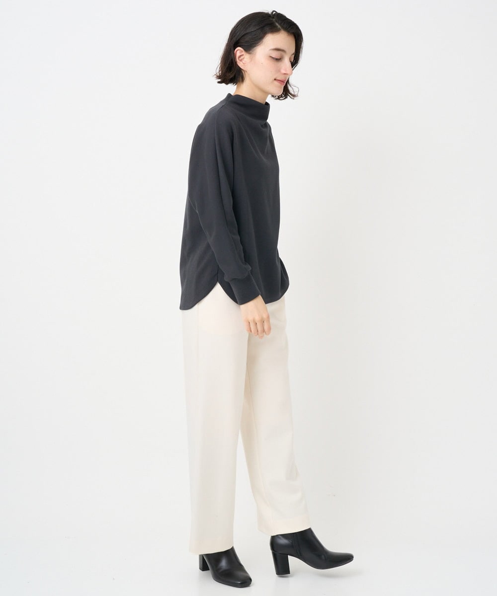 PHKAD30290 GEORGES RECH(小さいサイズ)(メゾン ドゥ サンク) [セットアップ対応]ボトルネックドルマンスリーブジャージーカットソー ダークグレー