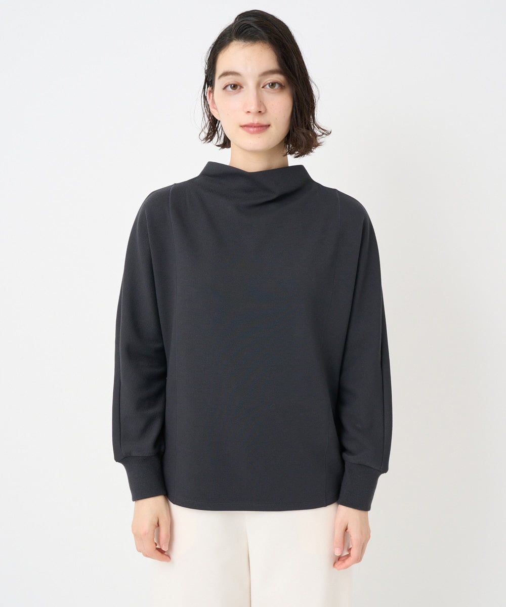 PHKAD30290 GEORGES RECH(小さいサイズ)(メゾン ドゥ サンク) [セットアップ対応]ボトルネックドルマンスリーブジャージーカットソー ダークグレー