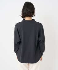 PHKAD30290 GEORGES RECH(小さいサイズ)(メゾン ドゥ サンク) [セットアップ対応]ボトルネックドルマンスリーブジャージーカットソー ダークグレー