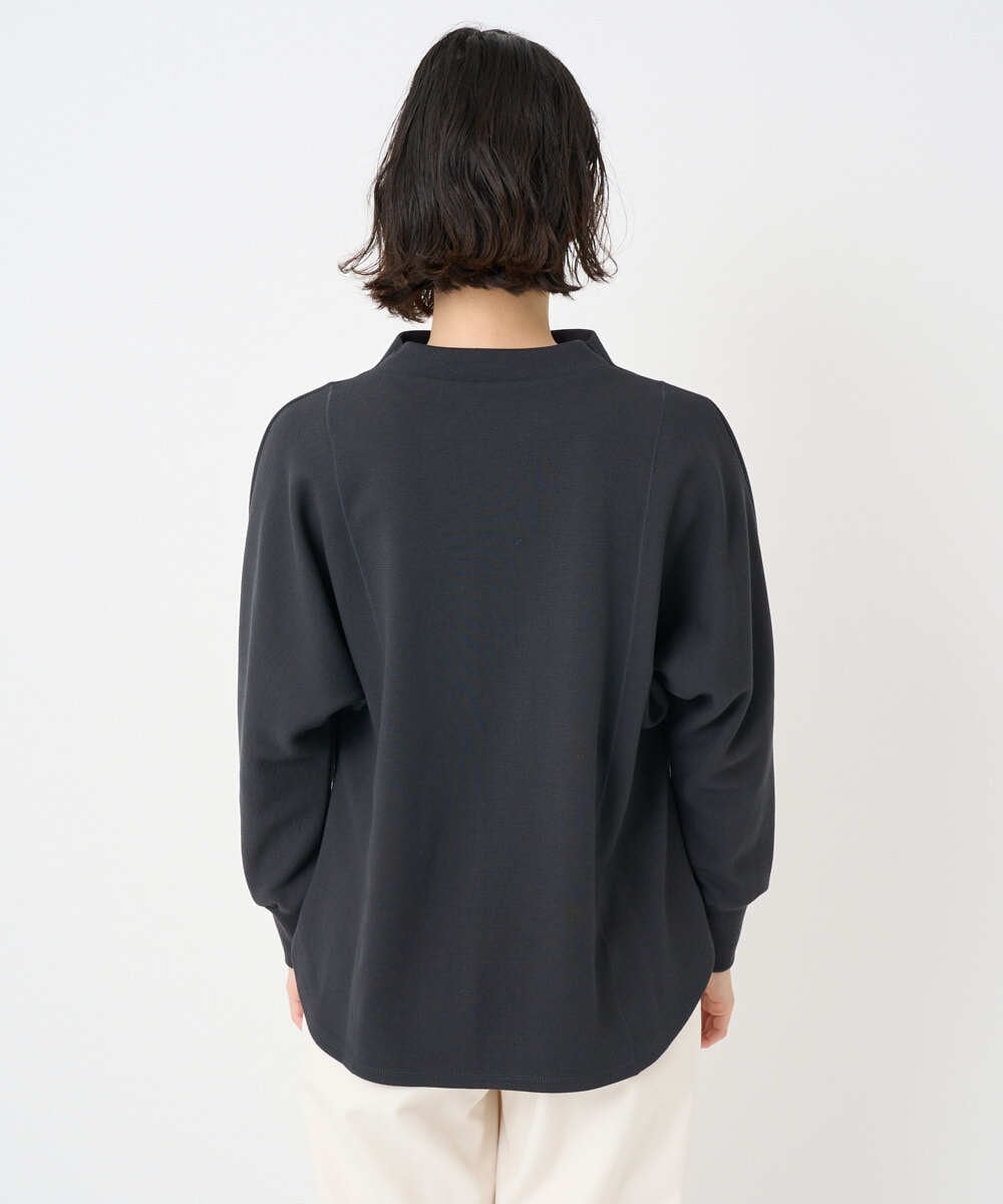 PHKAD30290 GEORGES RECH(小さいサイズ)(メゾン ドゥ サンク) [セットアップ対応]ボトルネックドルマンスリーブジャージーカットソー ダークグレー