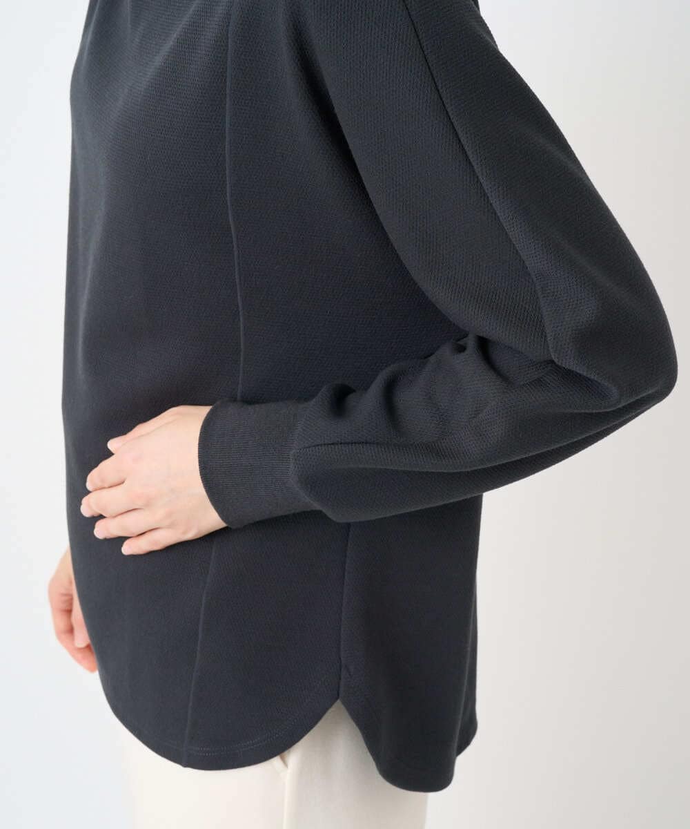 PHKAD30290 GEORGES RECH(小さいサイズ)(メゾン ドゥ サンク) [セットアップ対応]ボトルネックドルマンスリーブジャージーカットソー ダークグレー