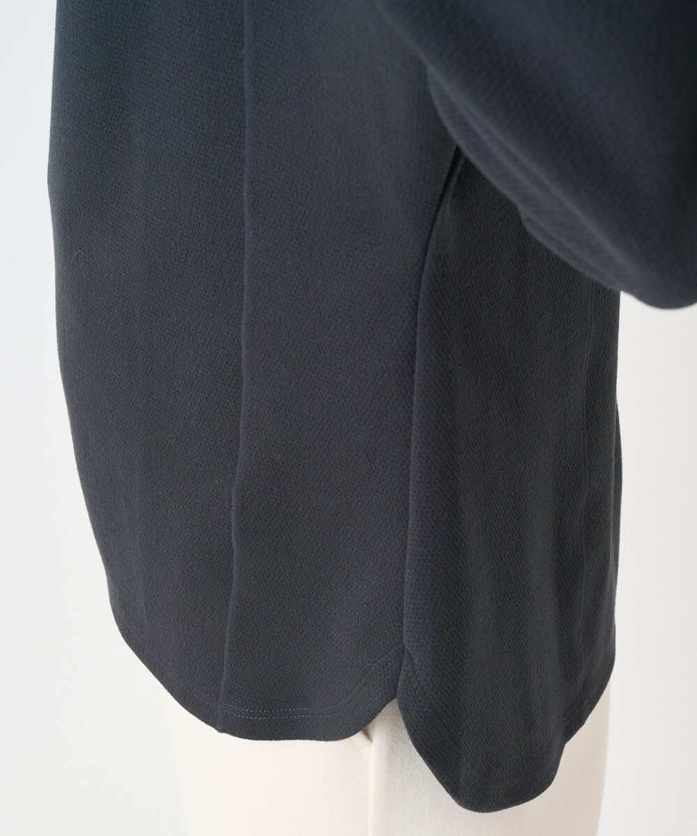 PHKAD30290 GEORGES RECH(小さいサイズ)(メゾン ドゥ サンク) [セットアップ対応]ボトルネックドルマンスリーブジャージーカットソー ダークグレー