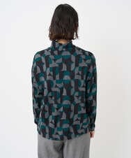 PHKAD38180 GEORGES RECH(小さいサイズ)(メゾン ドゥ サンク) [日本製]起毛ジャガードハイネックプルオーバー グリーン