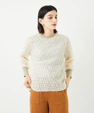 PHKAE57230 GEORGES RECH(小さいサイズ)(メゾン ドゥ サンク) フェザーチュールプルオーバー ブラック