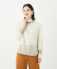 PHKAE57230 GEORGES RECH(小さいサイズ)(メゾン ドゥ サンク) フェザーチュールプルオーバー ブラック