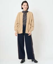 PHKAF80190 GEORGES RECH(小さいサイズ)(メゾン ドゥ サンク)  [日本製]シアーボトルネックロゴカットソー アイボリー