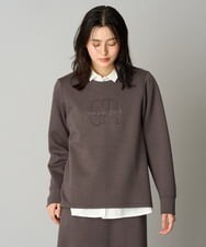 PHKAG11240 GEORGES RECH(小さいサイズ)(メゾン ドゥ サンク)  [セットアップ対応]ストレッチダンボールロゴプルオーバー ブラウン