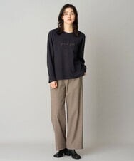 PHKAG11240 GEORGES RECH(小さいサイズ)(メゾン ドゥ サンク)  [セットアップ対応]ストレッチダンボールロゴプルオーバー ブラウン