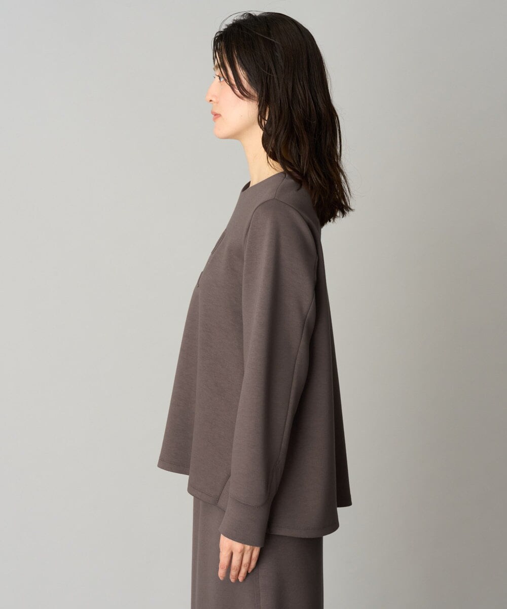 PHKAG11240 GEORGES RECH(小さいサイズ)(メゾン ドゥ サンク)  [セットアップ対応]ストレッチダンボールロゴプルオーバー ブラウン