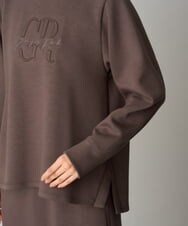 PHKAG11240 GEORGES RECH(小さいサイズ)(メゾン ドゥ サンク)  [セットアップ対応]ストレッチダンボールロゴプルオーバー ブラウン