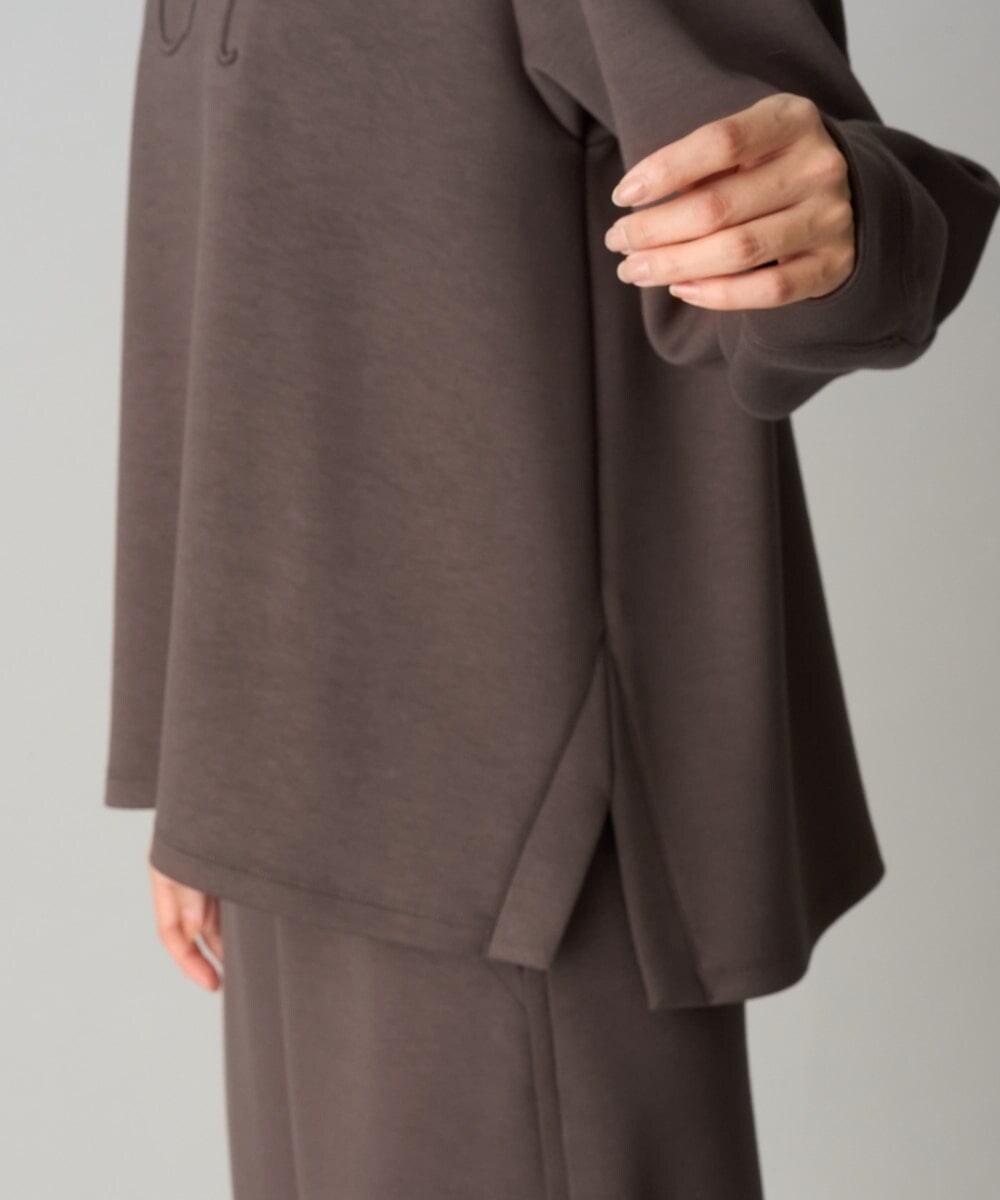 PHKAG11240 GEORGES RECH(小さいサイズ)(メゾン ドゥ サンク)  [セットアップ対応]ストレッチダンボールロゴプルオーバー ブラウン