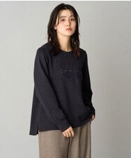 PHKAG11240 GEORGES RECH(小さいサイズ)(メゾン ドゥ サンク)  [セットアップ対応]ストレッチダンボールロゴプルオーバー ブラック