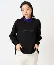 PHKAG11240 GEORGES RECH(小さいサイズ)(メゾン ドゥ サンク)  [セットアップ対応]ストレッチダンボールロゴプルオーバー ブラック