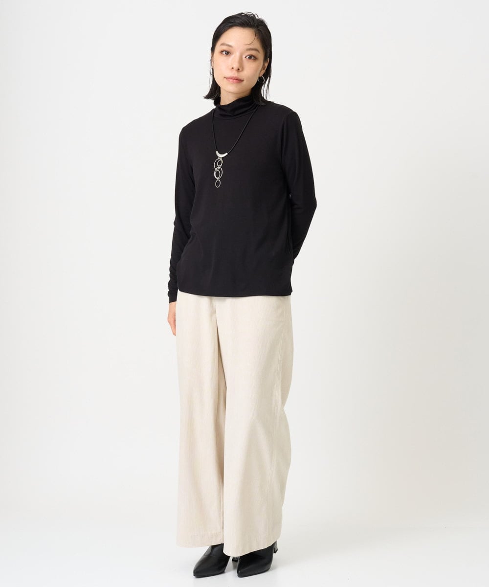 PHKAG26180 GEORGES RECH(小さいサイズ)(メゾン ドゥ サンク) ベアテンハイネックカットソー パープル