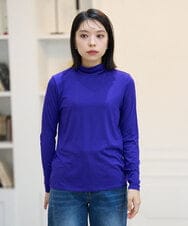 PHKAG26180 GEORGES RECH(小さいサイズ)(メゾン ドゥ サンク) ベアテンハイネックカットソー パープル